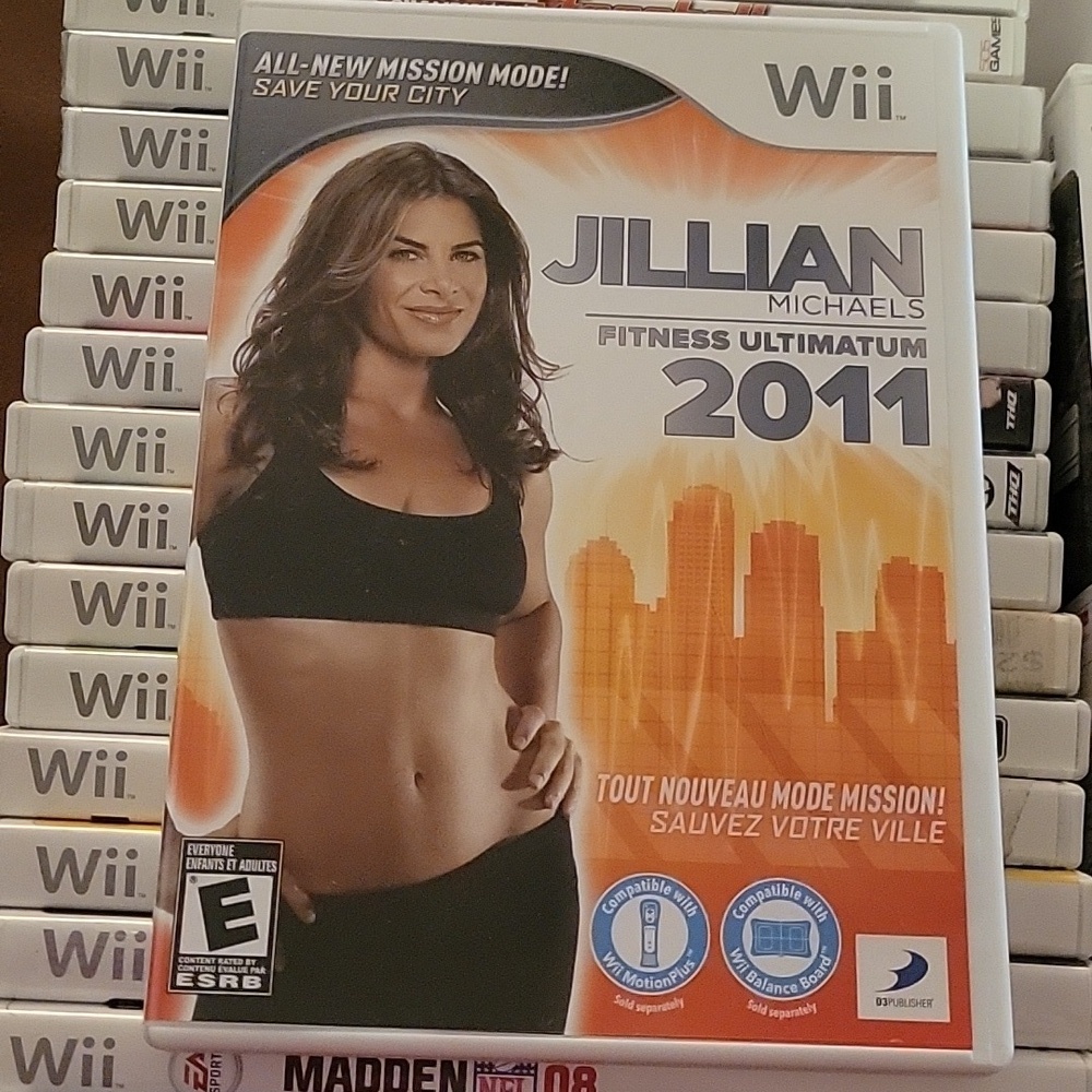Jillian Fitness 2011 - Wii Game No Visable Stratches Original Case & Papers